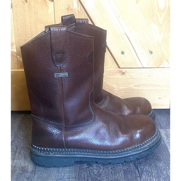 LaCrosse Foreman Wellington HD Work Boots Waterproof Steel Toe Men’s 7.5 - Picture 1 of 15